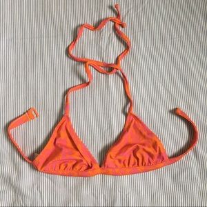J crew bikini top. Small. Orange and pink